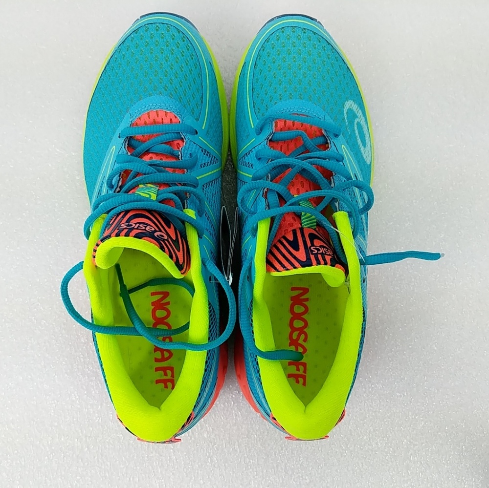 Asics Noosa FF T772n Aquarium Yellow Neon Shoes - Picture 5 of 8